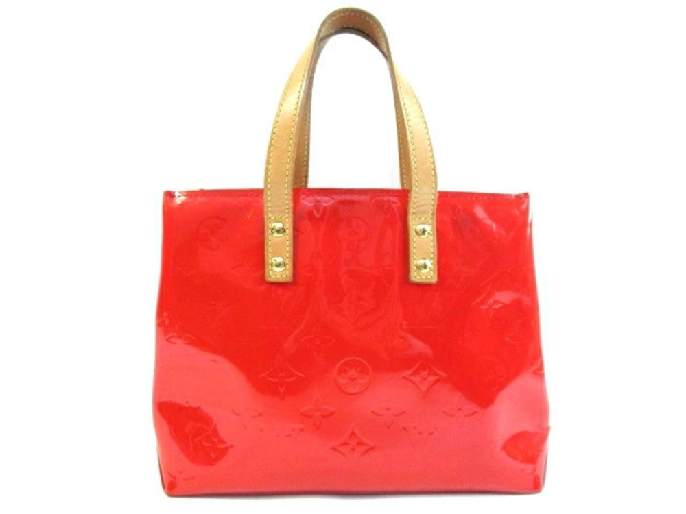 LOUIS VUITTON Bag Tote Lead Vernis Rouge Red
